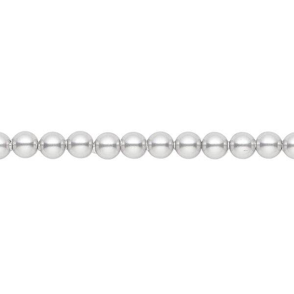 Pearl 500pk light grey, Crystal Passions® 4mm round 5810 image number 0