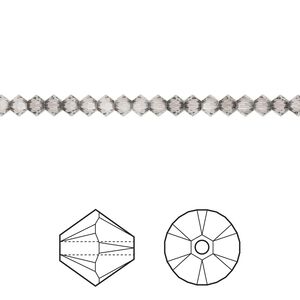 Bead 48pk greige, Crystal Passions® 3mm bicone 5328