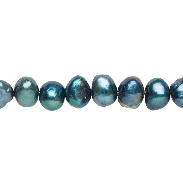 Freshwater pearl 1pkg1, flat-sided potato, 15 inch spruce 6-7mm cultured image number 0