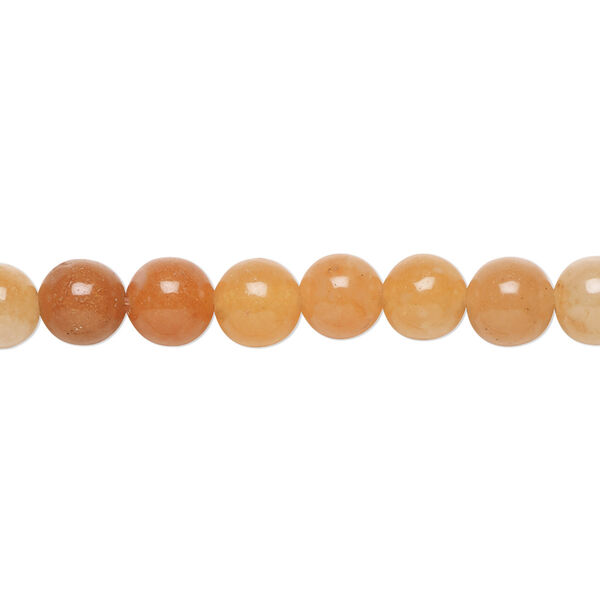 Bead 1pkg1 red aventurine, 6mm round B grade, 15.5-16 inch natural image number 0