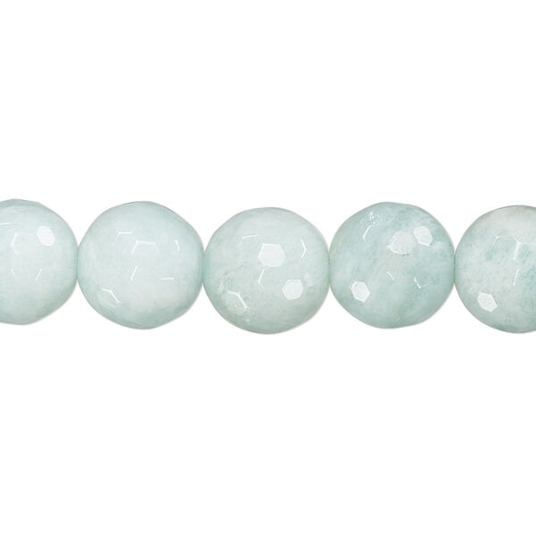 Amazonite 1pkg1, faceted round bead natural A- grade, 15.5-16 inch 10mm image number 0