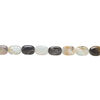 Flower amazonite 1pkg1, puffed oval bead natural, 14 inch 24x18mm-25x19mm image number 1