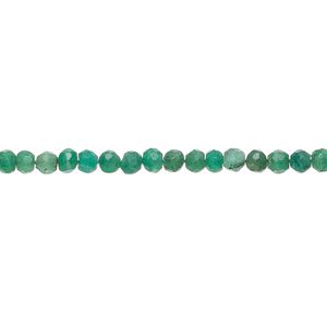 Quartz 1pkg1, hand-cut faceted rondelle bead 12 inch 3x2mm-4x3mm