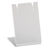 Display, earring, acrylic, frosted translucent clear, 2 x 1-1/4 x 1-1/2 inches. Sold per pkg of 4. image number 0