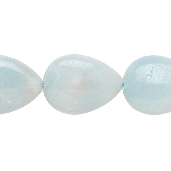 Bead, amazonite (natural), 20x15mm teardrop, B grade, Mohs hardness 6 to 6-1/2. Sold per 15-1/2" to 16" strand. image number 0