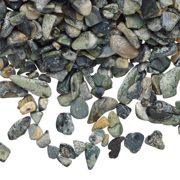 Inlay chip, kambaba jasper (natural), mini undrilled tumbled polished chip, Mohs hardness 6-1/2 to 7. Sold per 2-ounce pkg. image number 0