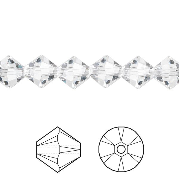 Bead 12pk crystal, Crystal Passions® 8mm bicone 5328 image number 0