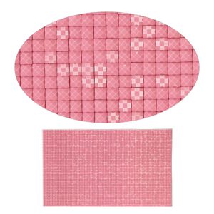 Adhesive sheet, My Style Deco Art™, peel-off, resin and glue, pink, 8 x 4-3/4 inch rectangle, 1.8mm thick. Sold individually.
