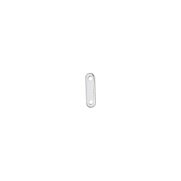 Spacer bar, sterling silver-filled, 8.5x2mm 2-strand, fits up to 6mm bead. Sold per pkg of 12. image number 0