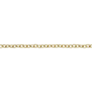 Chain 1pkg1 brass-plated cable, 2.2mm, steel 50 foot unfinished