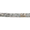 Marble 1pkg1, carved flat rectangle bead natural, 15 inch 28x21mm image number 1