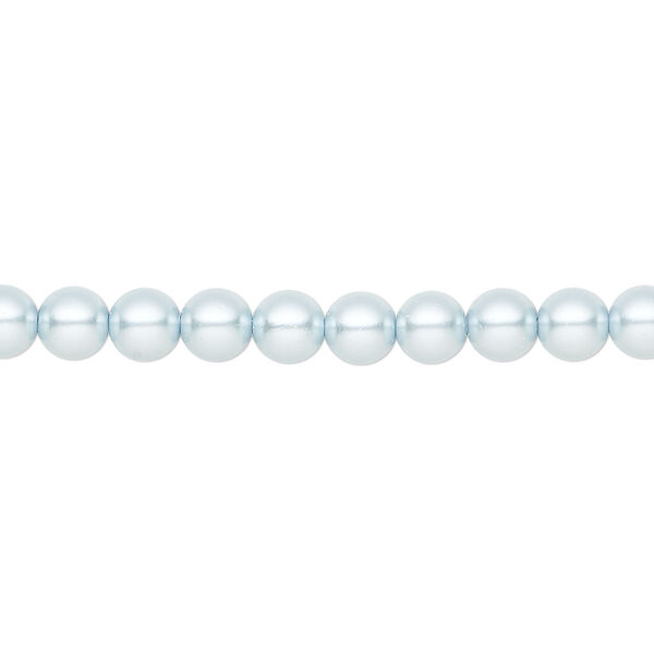 Pearl 50pk light blue, Preciosa Czech crystal 5mm round image number 0