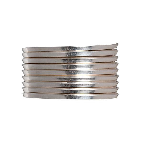 Wire, sterling silver, dead-soft, square, 14 gauge. Sold per pkg of 5 feet. image number 0