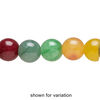 Multi-gemstone 1pkg1, round bead 15 inch 10-11mm image number 2