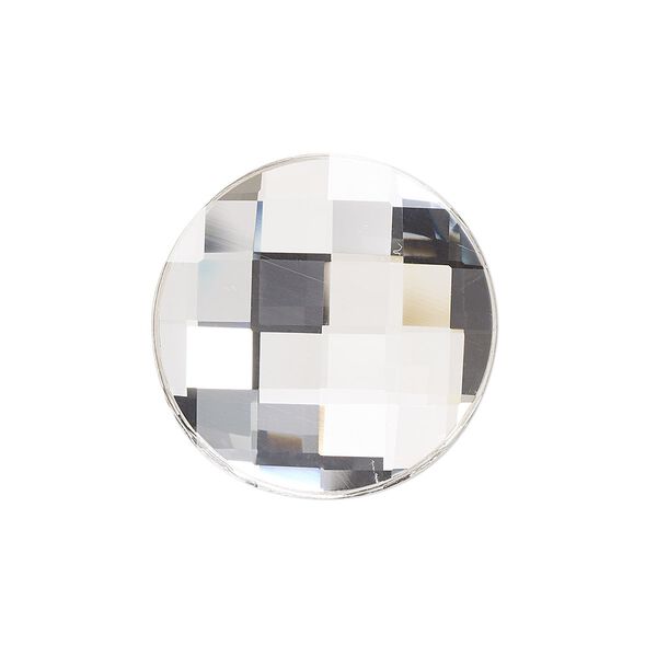 Flat back 36pk crystal foil back, Preciosa MAXIMA Czech crystal rhinestone 20mm chessboard round image number 0