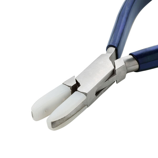 Pliers, nylon jaw, steel / rubber / nylon, black or blue, 5-1/4 inches. Sold individually. image number 1