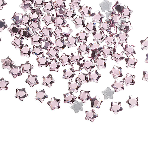 Flat back 720pk rose foil back, Swarovski® hotfix 4mm star flower 2754 image number 0