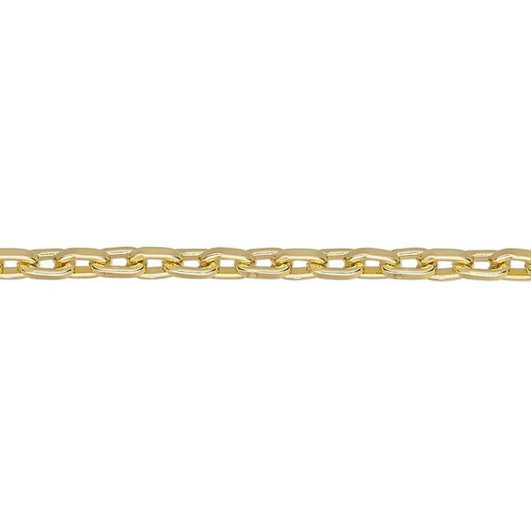 Chain 1pkg1 cable, 3.1mm square, aluminum / anodized gold 5 foot unfinished image number 0