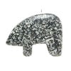 Spotted jasper 1pkg1, half-drilled Zuni-style bear focal natural, 34x26mm-38x29mm image number 1