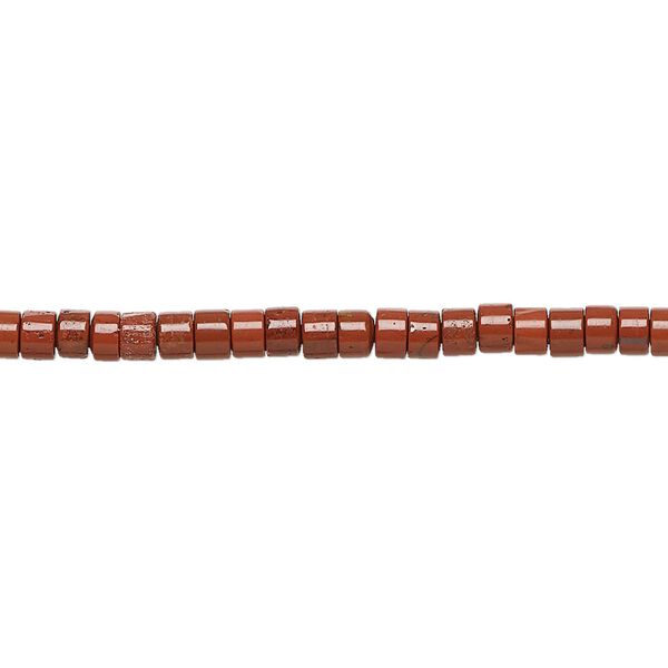Red jasper 1pkg1, heishi bead natural 15.5-16 inch 3x1.5mm-3x2.5mm image number 0
