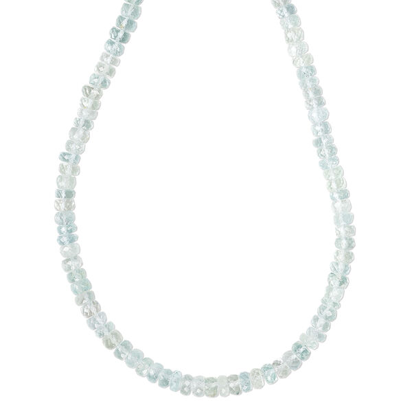 Aquamarine 1pkg1, faceted rondelle bead, 15.5 to 16 inch 5x3mm-6.4mm image number 2