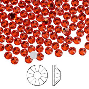 Flat back 144pk hyacinth foil back, Preciosa Viva 12® Czech crystal rhinestone 3.8-4mm chaton rose round SS16