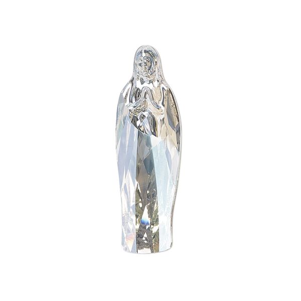 Fancy stone 1pk crystal moonlight foil back, Crystal Passions® 30x9.5mm Virgin Mary 4973 image number 0