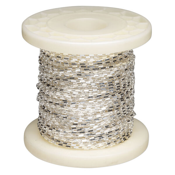 Chain 1pkg1 sterling silver box, 1.5mm long, Gossamer&trade; 50 foot unfinished image number 0