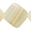 Italian "onyx" 1pkg1, puffed diamond bead natural, 15 inch 25-38mm image number 0