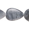 Picasso marble 1pkg1, flat teardrop bead, 15 inch 26x18mm-30x21mm image number 0