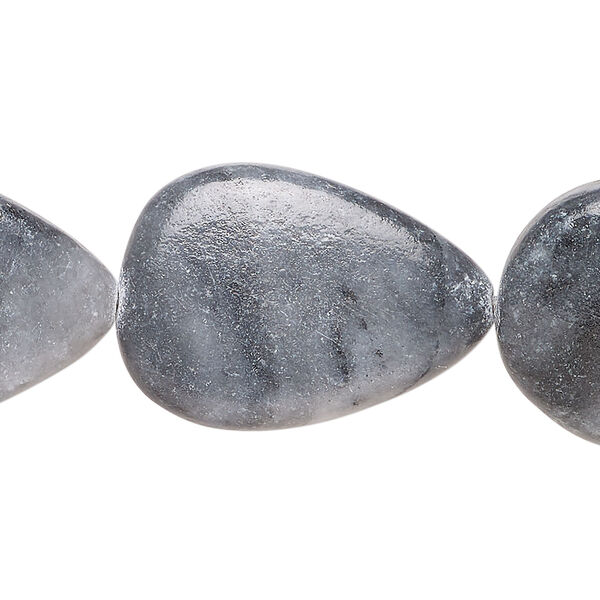 Picasso marble 1pkg1, flat teardrop bead, 15 inch 26x18mm-30x21mm image number 0