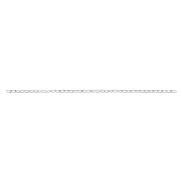 Chain, sterling silver, 2mm cable. Sold per pkg of 5 feet. image number 0