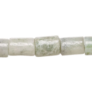 Jadeite 1pkg1, round tube bead natural, 15 inch 11x9mm-13x10mm