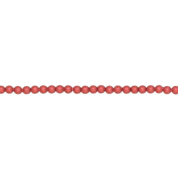 Pearl 100pk rouge, Crystal Passions® 2mm round 5810 image number 0