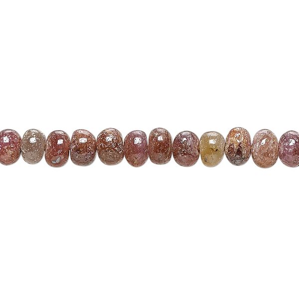 Multi-sapphire 1pkg1, hand-cut rondelle bead natural 13 inch 4x2mm-6x4mm image number 0