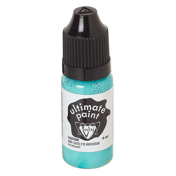Paint, Vintaj® Ultimate Paint, verdigris, (CSUP062). Sold per 9-milliliter bottle. image number 0