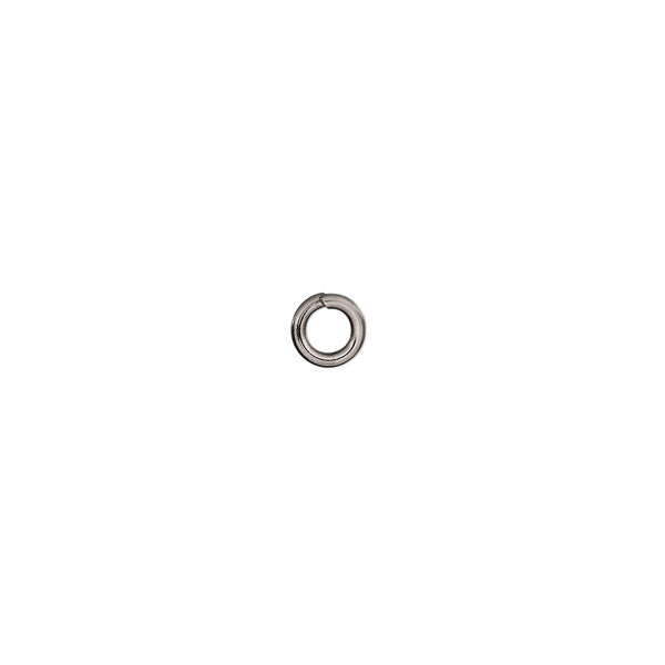 Jump ring, stainless steel, 5mm round, 3mm inside diameter, 18 gauge. Sold per pkg of 50. image number 0
