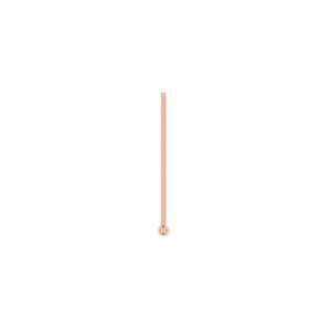 Head pin, copper, 3/4 inch with 1.5mm ball, 22 gauge. Sold per pkg of 100.