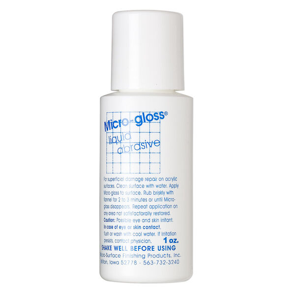 Liquid abrasive, Micro-gloss®, pkg/1-ounce bottle, clear. image number 0