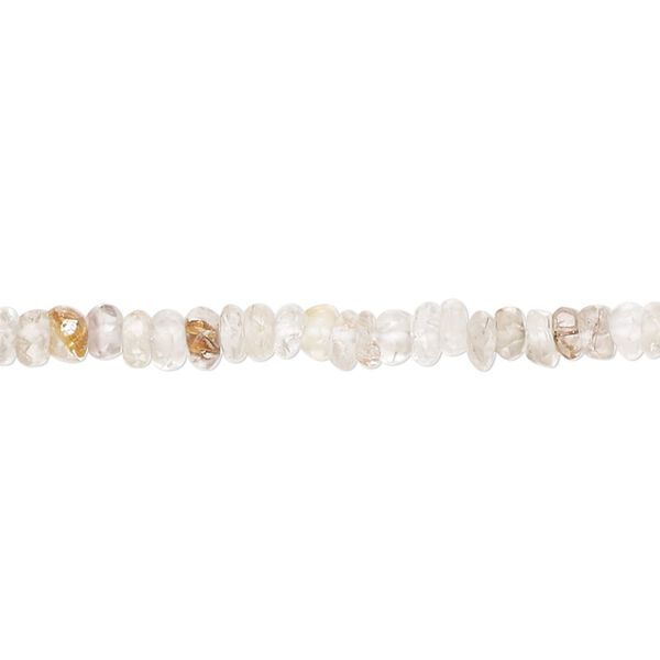 Multi-quartz 1pkg1, hand-cut faceted rondelle bead 13 inch 4x1mm-4x3mm image number 0