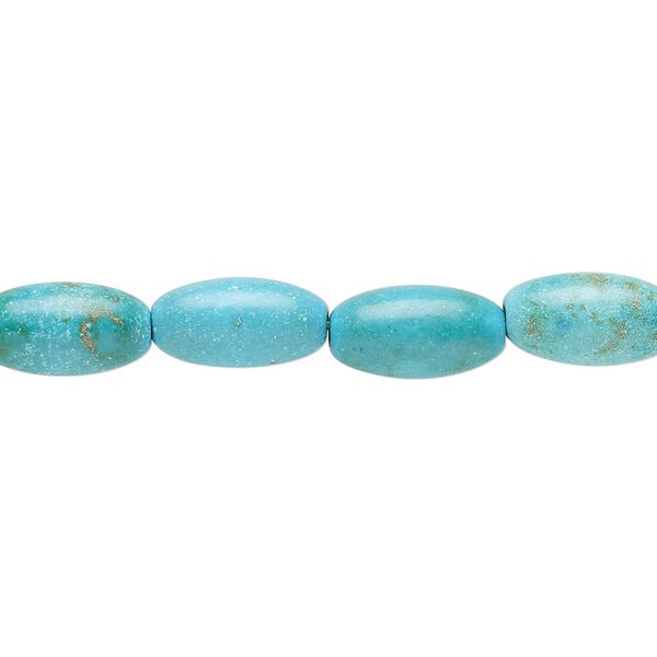 Magnesite 1pkg1, oval bead 15 inch 12x7mm image number 0