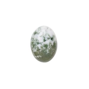 Tree agate 1pkg2, calibrated oval cab natural 18x13mm