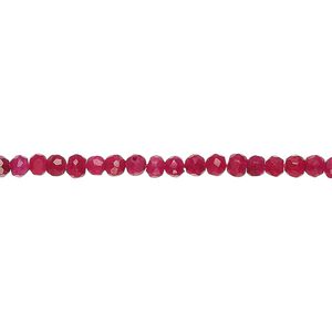 Quartz 1pkg1, hand-cut faceted rondelle bead 12 inch 3x2mm-4x3mm