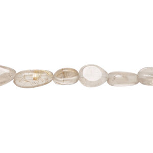 Golden rutilated quartz 1pkg1, hand-cut teardrop bead natural, 13 inch 7x6mm-15x8mm