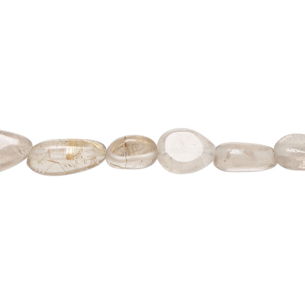 Golden rutilated quartz 1pkg1, hand-cut teardrop bead natural, 13 inch 7x6mm-15x8mm image number 0