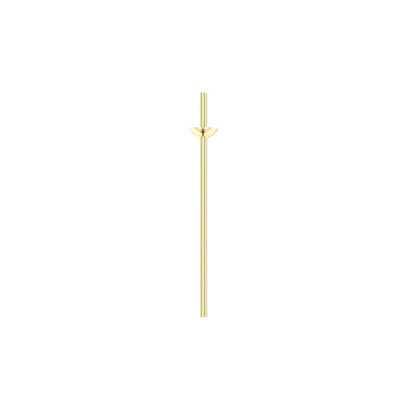 Head pin, 14Kt gold-filled, 24 gauge, 3/4 inches long, cup with peg. Sold per pkg of 4. image number 0