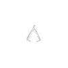 Bail, JBB Findings, ice-pick, sterling silver, 9x4mm teardrop with 6mm grip length. Sold individually. image number 1