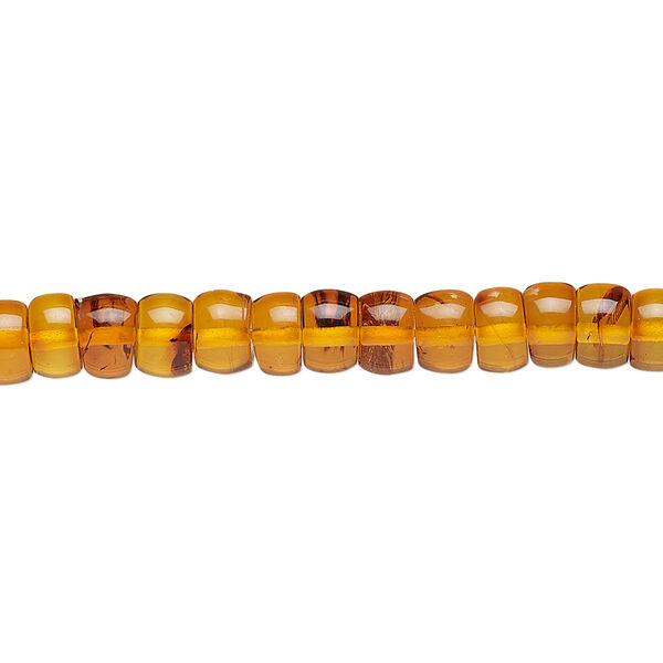Baltic amber 1pkg1, rondelle bead B grade, 15.5-16 inch 6x3mm image number 0