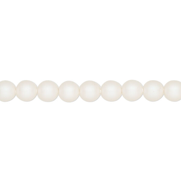 Pearl 100pk pearlescent white, Crystal Passions® 5mm round 5810 image number 0