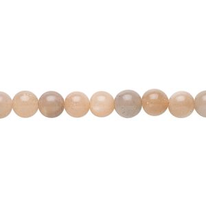Multi-moonstone 1pkg1, round bead natural 8 inch 6mm